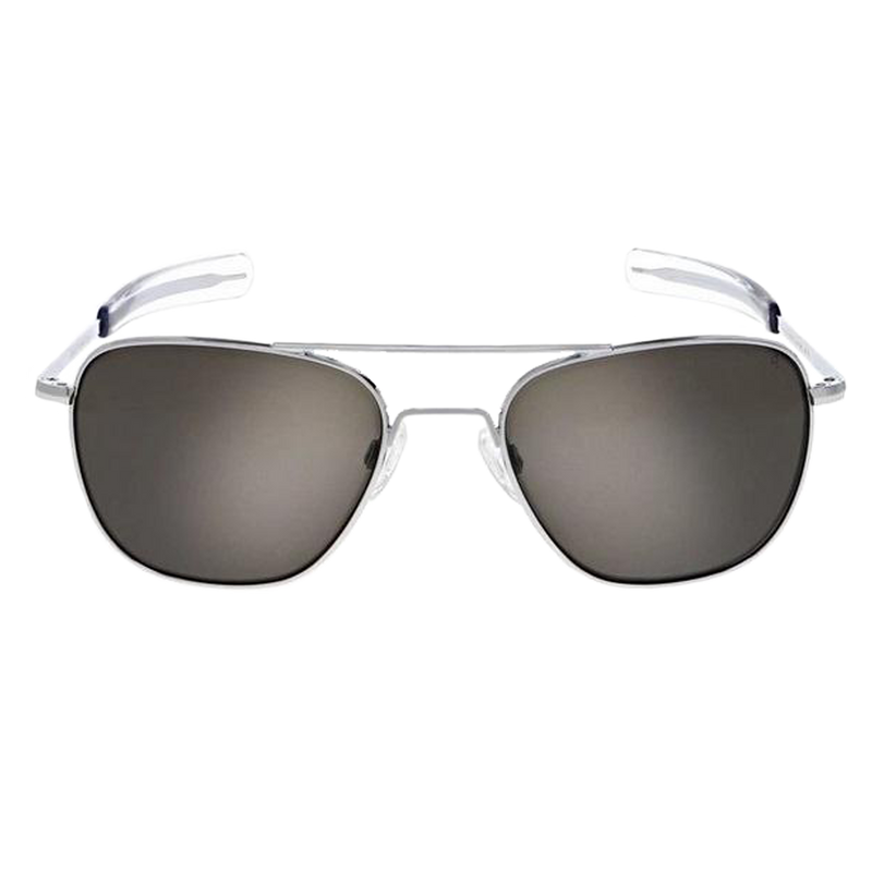 Aviator 55mm Bright Chrome Skytec P American Gray