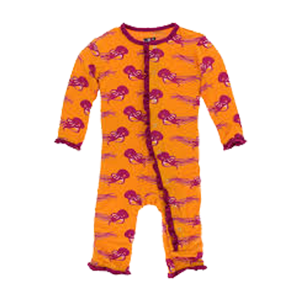 Classic Ruffle Coverall with Snaps