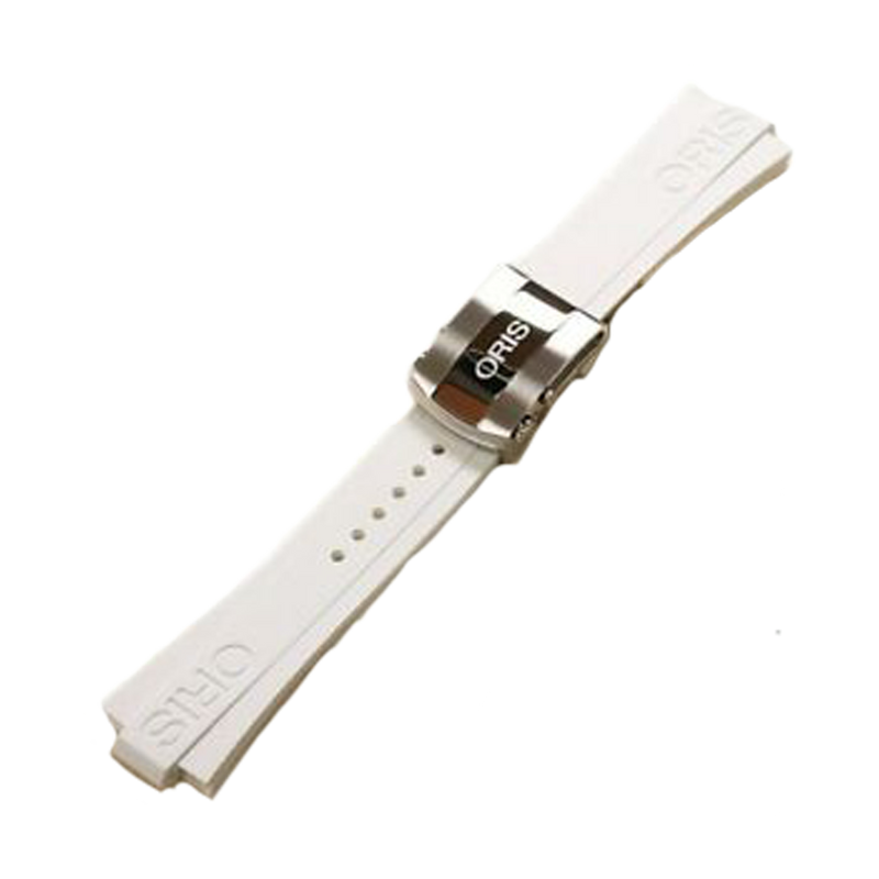 Aquis Rubber Strap - White 26mm
