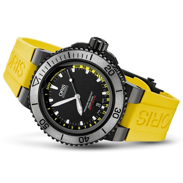 Oris Aquis Depth Gauge Chrono Set - Yellow