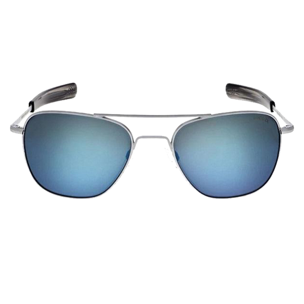 Aviator 55mm Matte Chrome Skytec P Cobalt