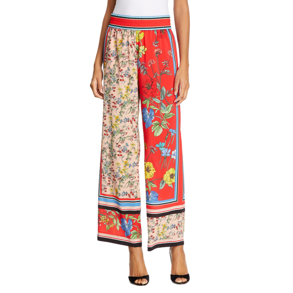 Benny Pattern Mix Wide Leg Pants