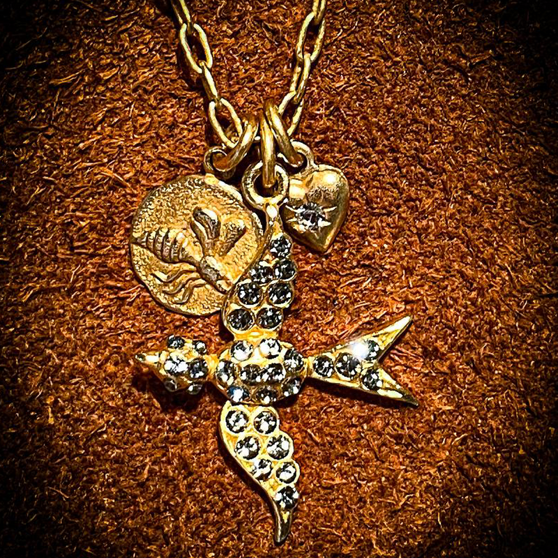 Gold Bird Necklace
