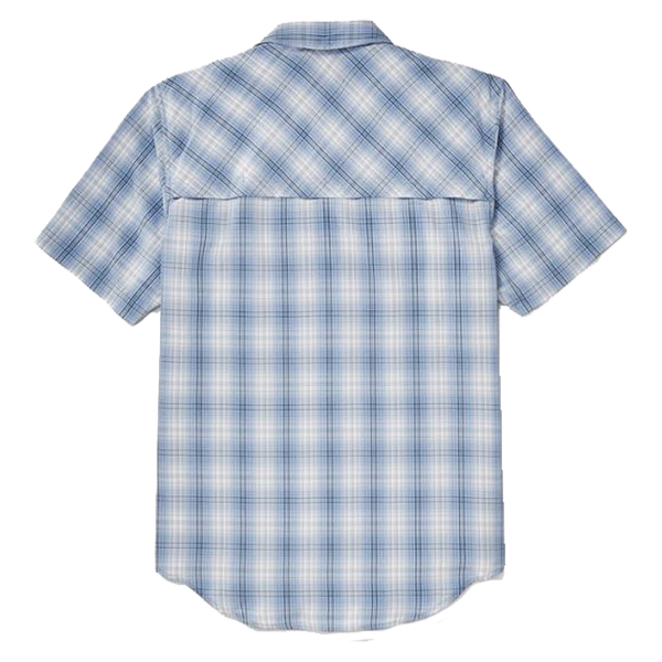 Twin Lakes Short Sleeve Sport Shirt Blue Plaid