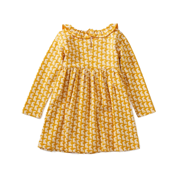 Ruffle Neck Empire Baby Dress