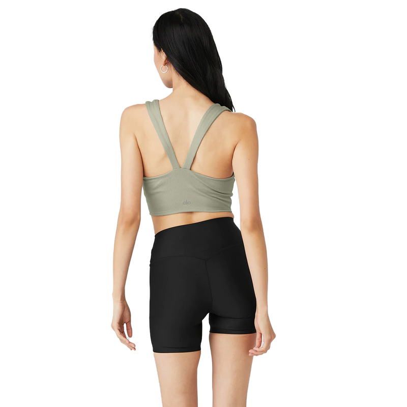Alosoft Ribbed Chic Bra Tank