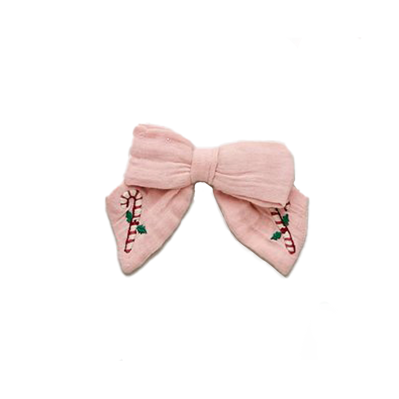 Candy Cane Holiday Bow