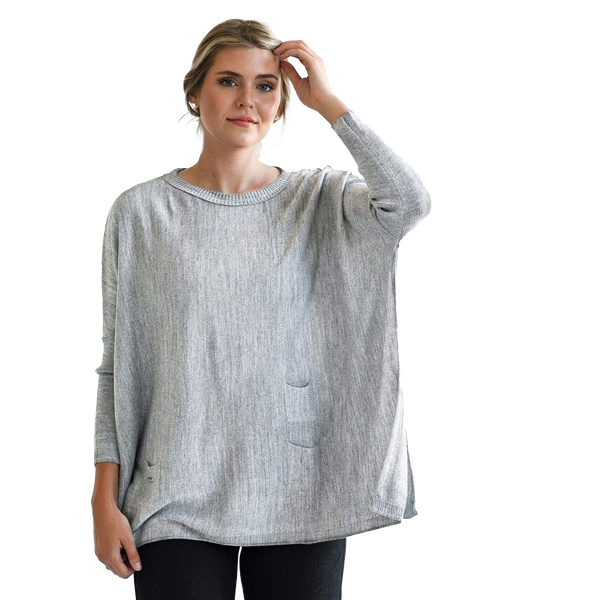 Crewneck Mini Pocket Travel Sweater