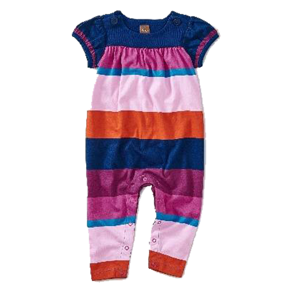 Cabana Stripe Button Romper