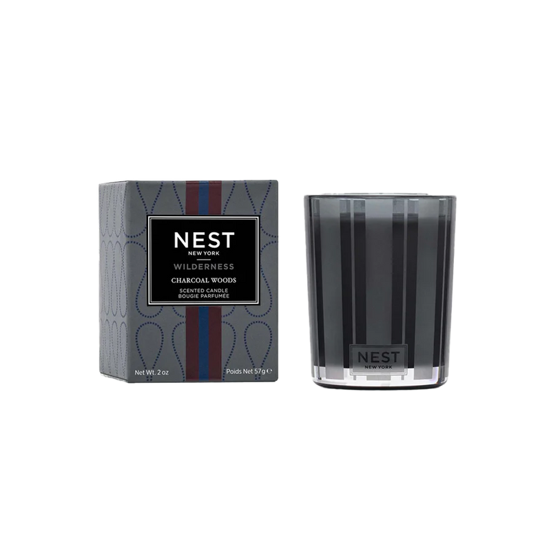 Charcoal Woods Votive Candle
