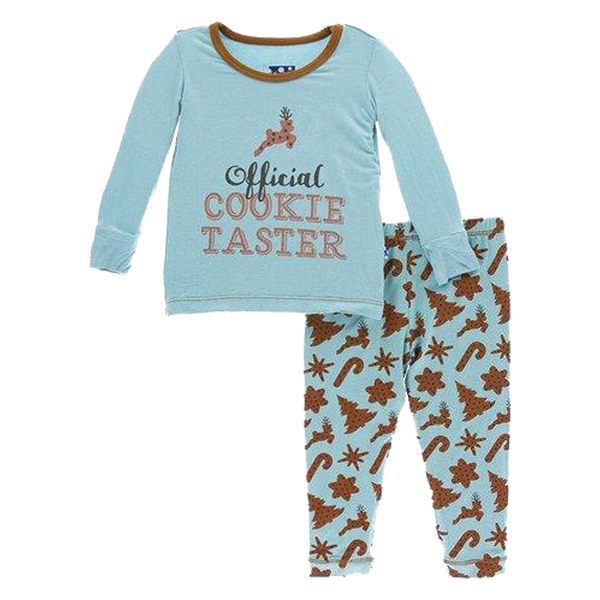 Long Sleeve Pajama Set in Christmas Cookies