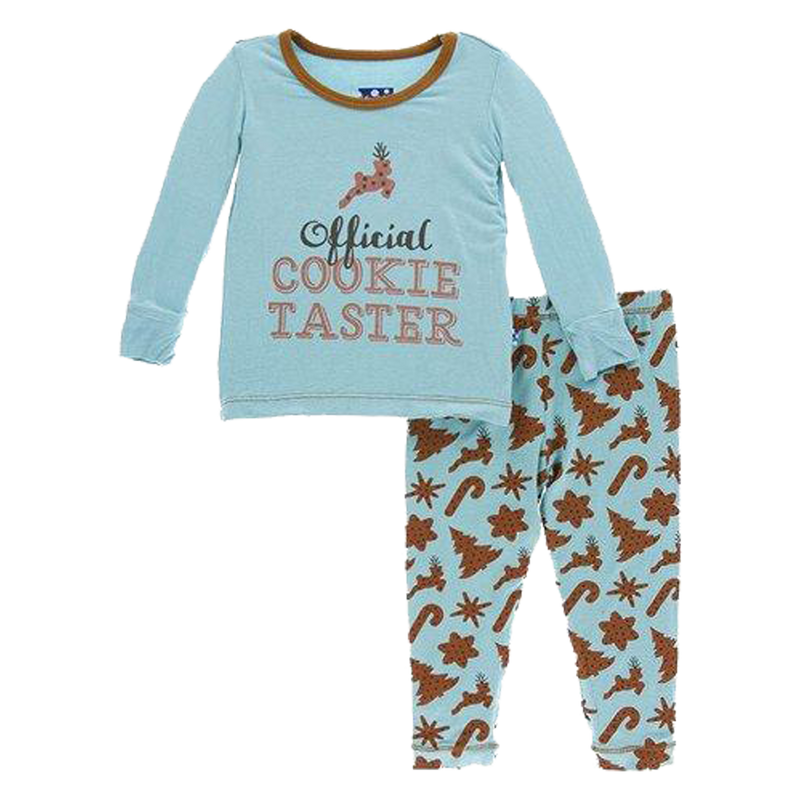 Long Sleeve Pajama Set in Christmas Cookies
