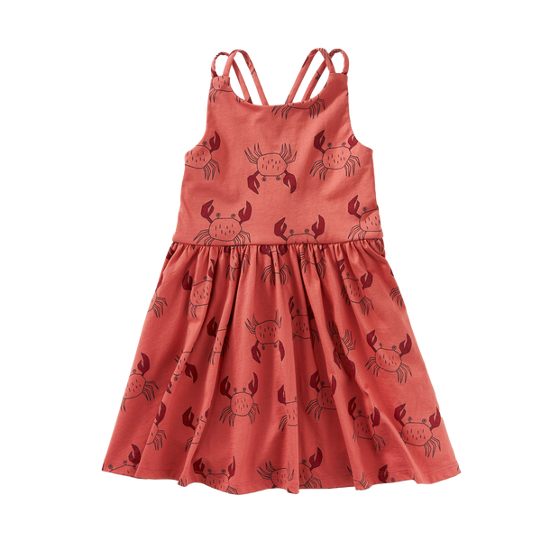 Strappy Back Skirted Dress