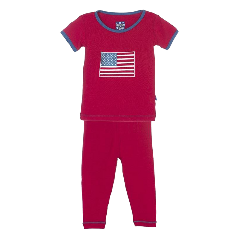 Crimson American Flag