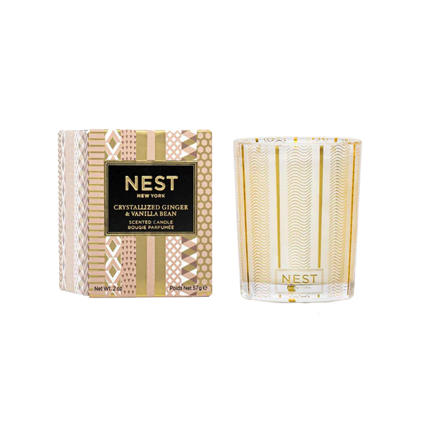 Crystallized Ginger & Vanilla Bean Votive Candle