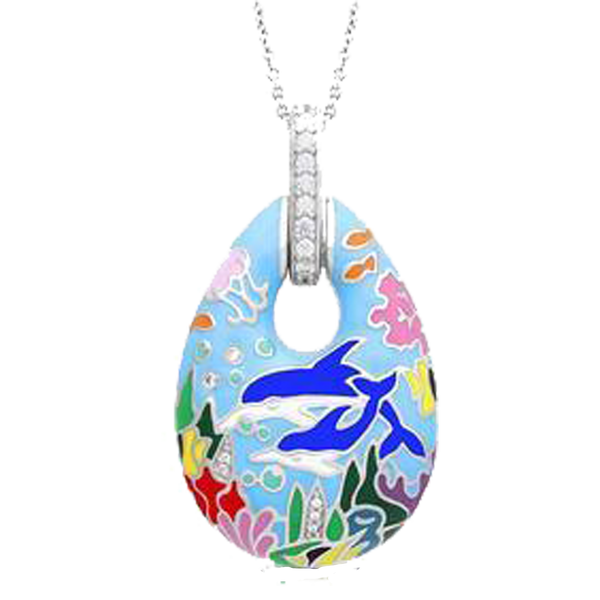 Dolphin Blue Pendant