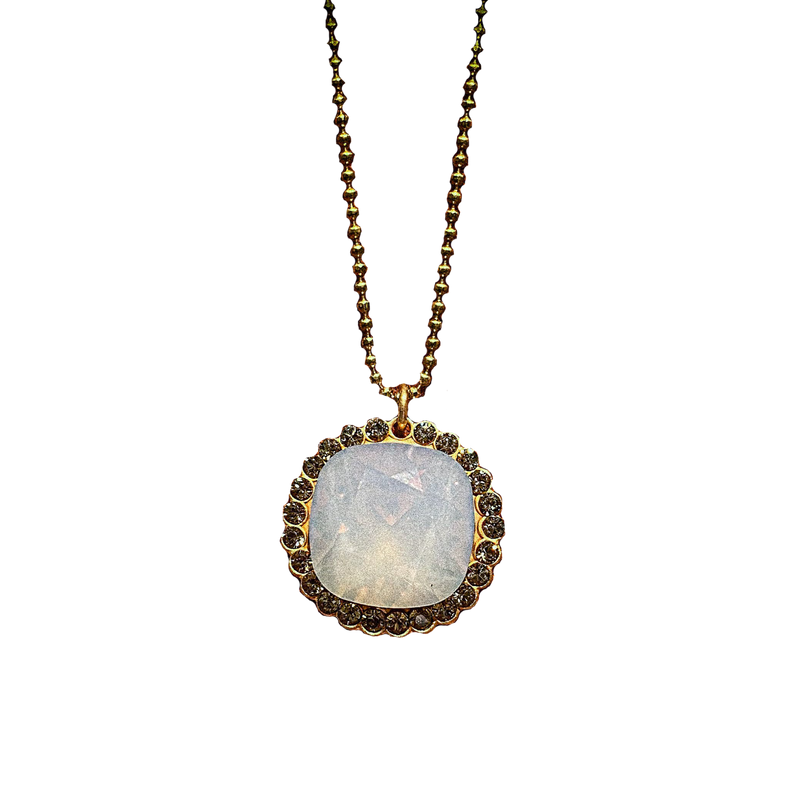 Playa Dust-Crystal border necklace