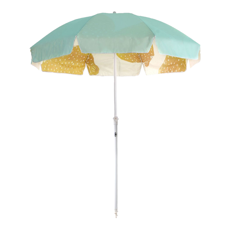 FAMILY BEACH UMBRELLA - GREEN LEMONS