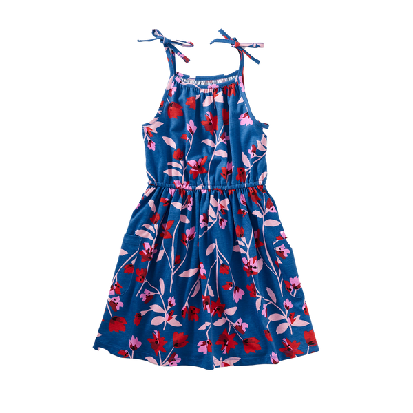 Tie Shoulder Dress - Floral Breeze