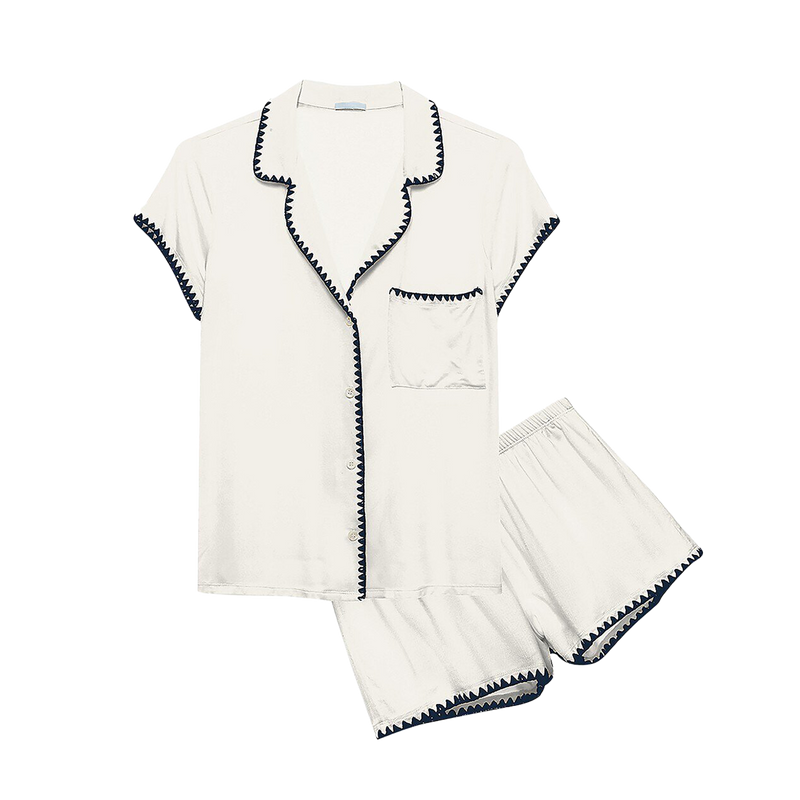 Frida Whip Stitch Short PJ Set