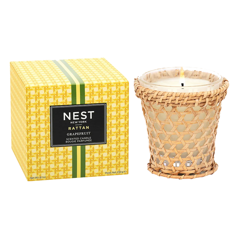 Grapefruit Rattan Classic Candle