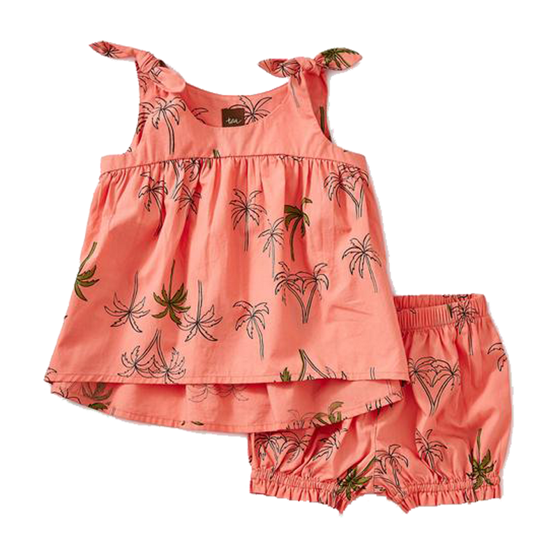 Hi-Lo Tie Shoulder Baby Set
