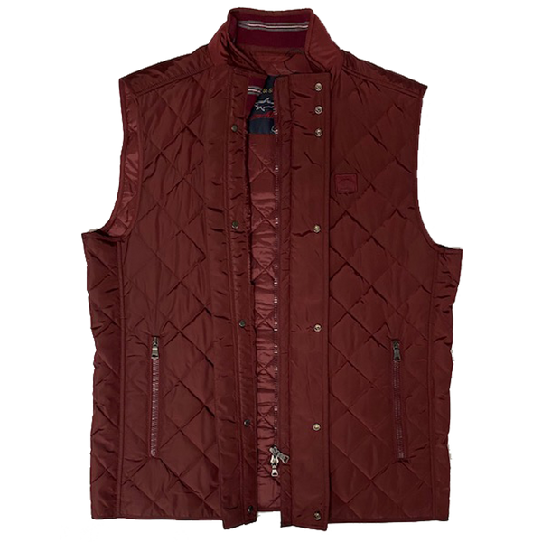Woven Burgundy Vest