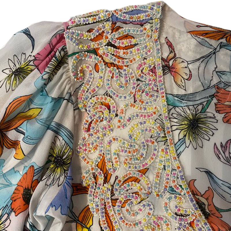 Embroidered Floral Blouse