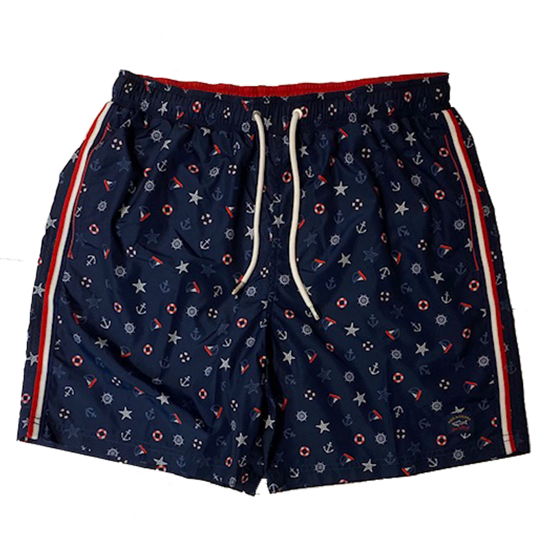 Navy Swim Trunks