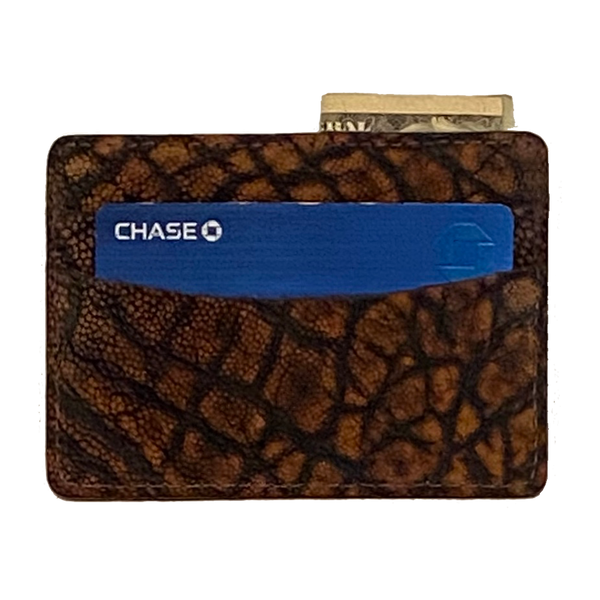 ID/Card Case Genuine Elephant Cognac