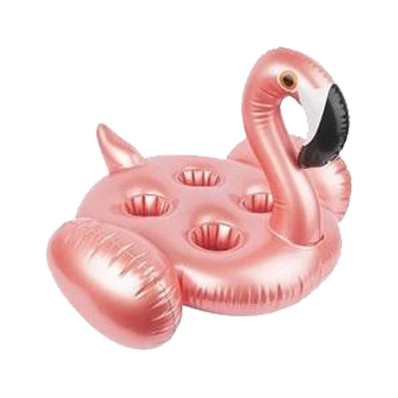 Inflatable Family Drink Holder | Flamingo Rose Gold