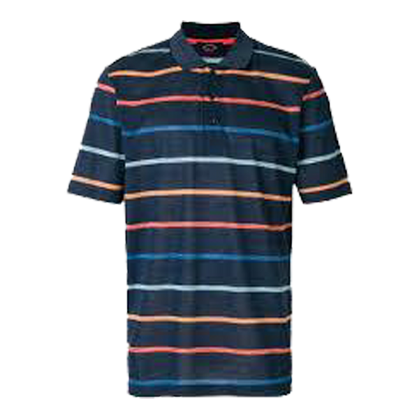 Knitted Striped Polo