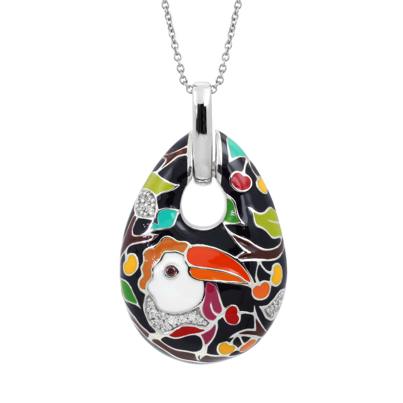 Love Toucan Black Pendant