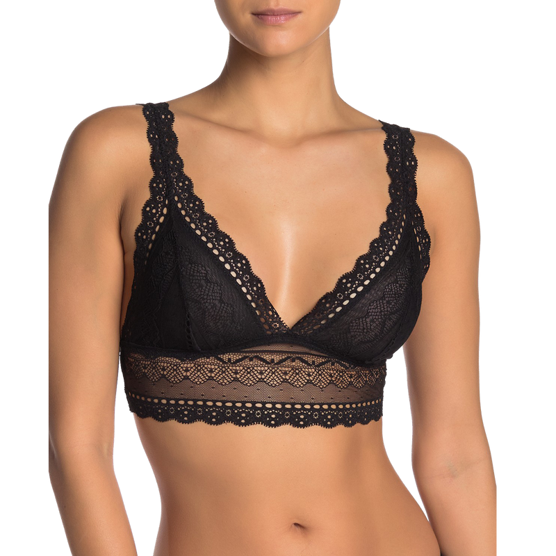 Lucie Highline Bralette Black