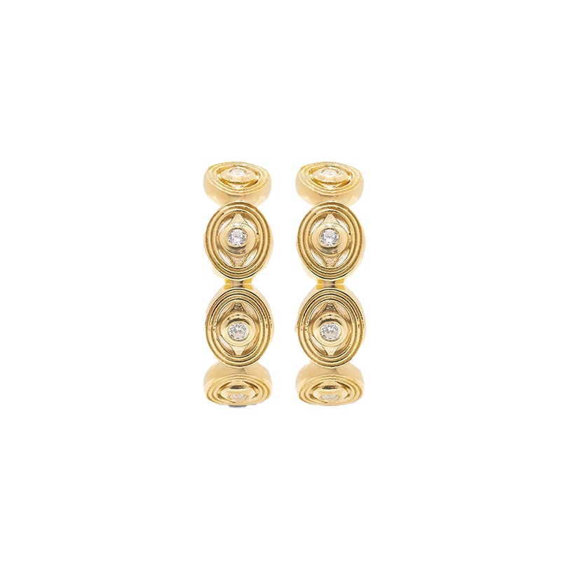 Monique Hoop Earring Diamond CZ