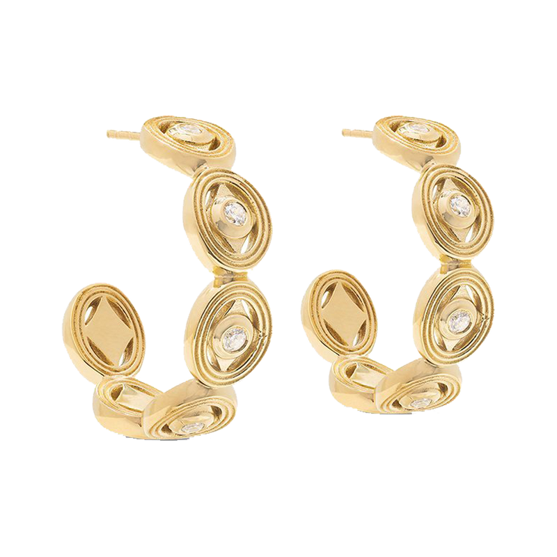 Monique Hoop Earring Diamond CZ