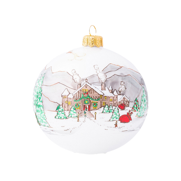 Berry & Thread North Pole Glass Ornament