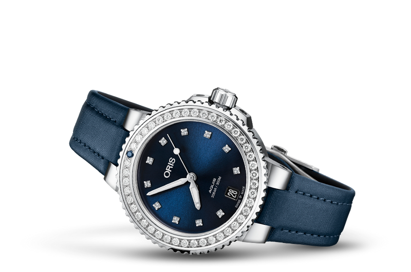 ORIS AQUIS DATE DIAMONDS