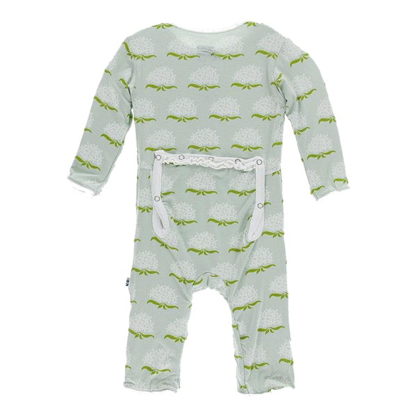 Ruffle Coverall with Zipper