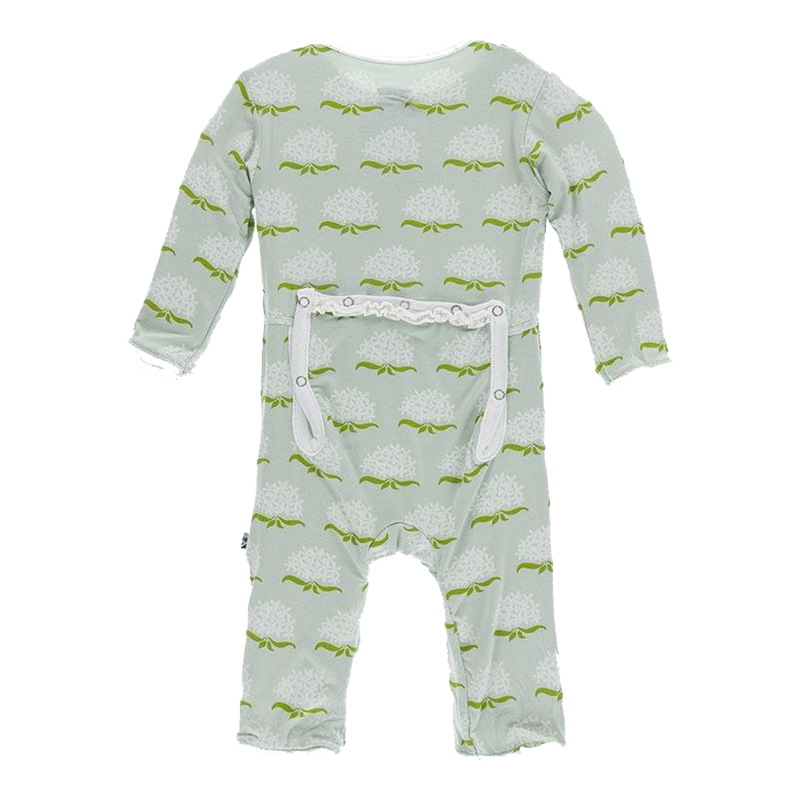Ruffle Coverall with Zipper