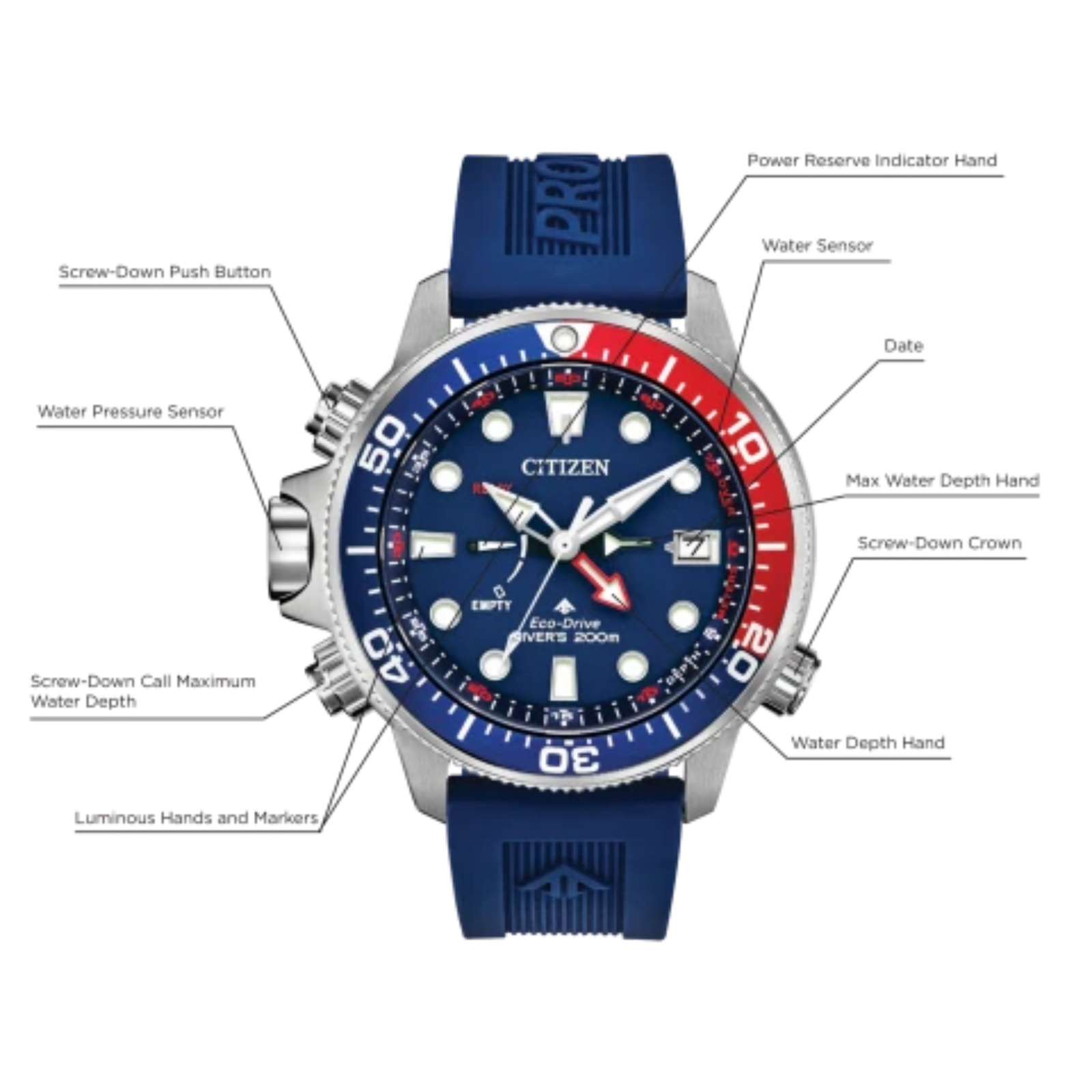 CITIZEN PROMASTER AQUALAND PEPSI – The Gold Parrot
