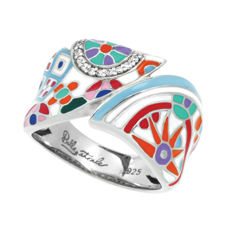 Pashmina White Ring