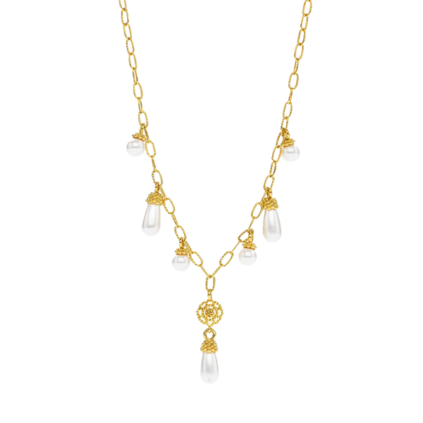 Capucine Pearl Drop Necklace