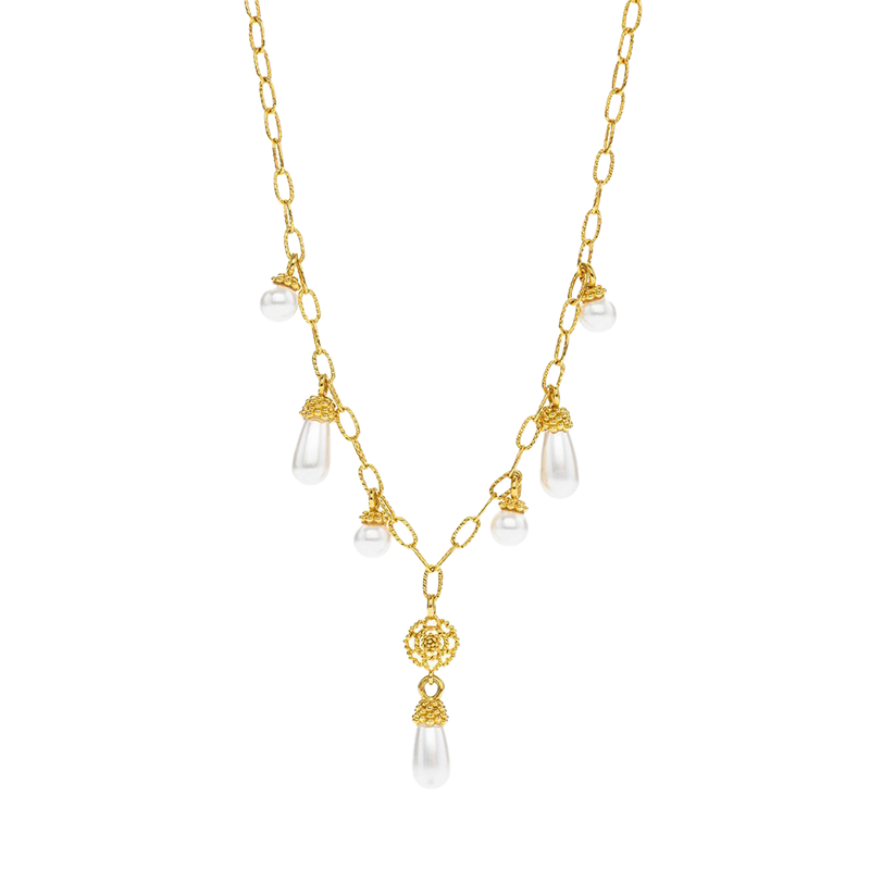 Capucine Pearl Drop Necklace