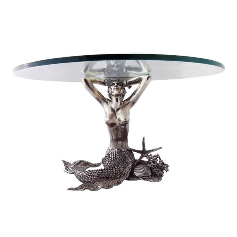 Pewter Mermaid Dessert Stand