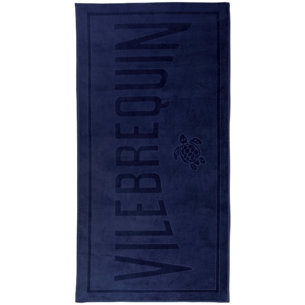 BEACH TOWEL IN TERRY CLOTH SOLID JACQUARD