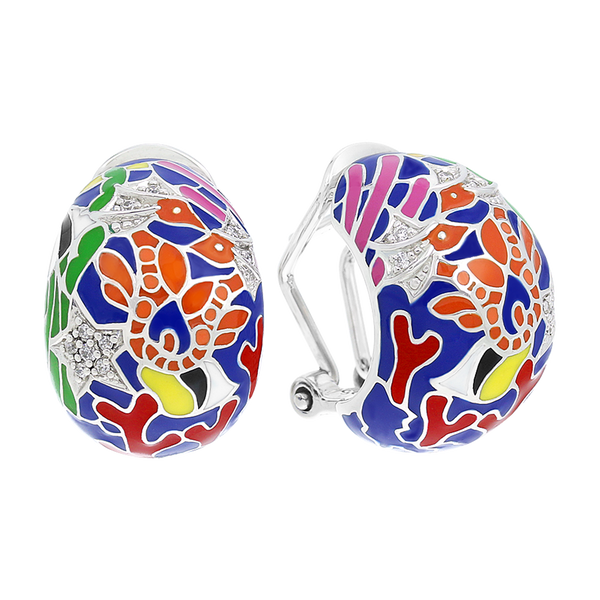 Seahorse Deep Blue Earrings