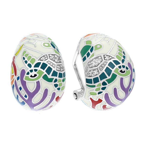 Sea Turtle Ivory Earrings