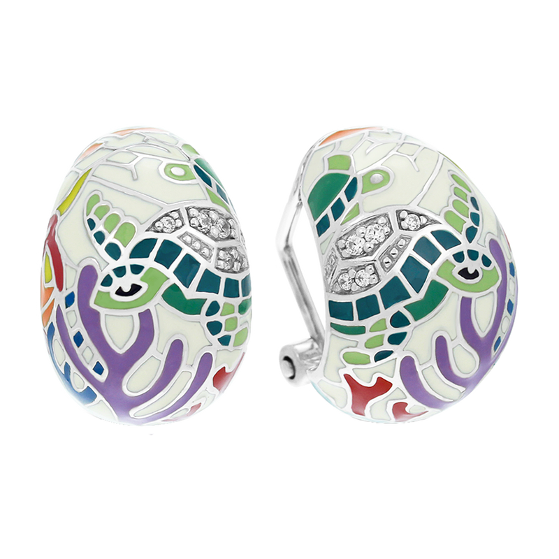 Sea Turtle Ivory Earrings