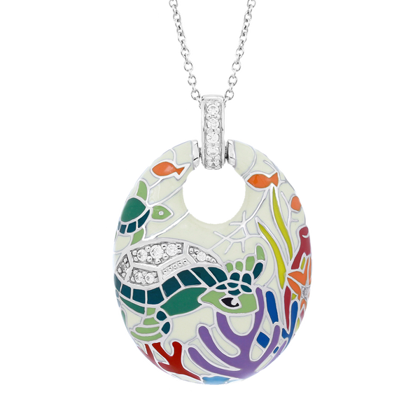 Sea Turtle Ivory Pendant